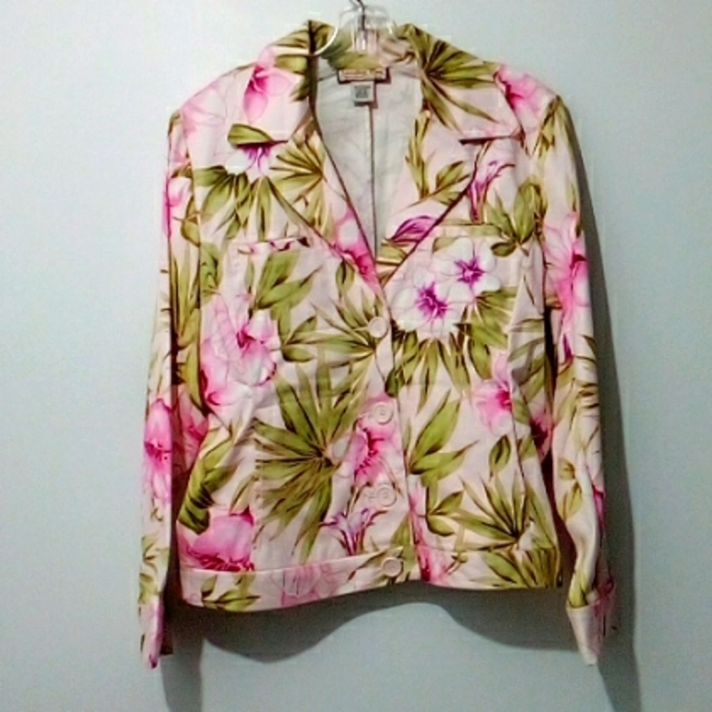 Jamaica Bay Vintage pink floral blazer